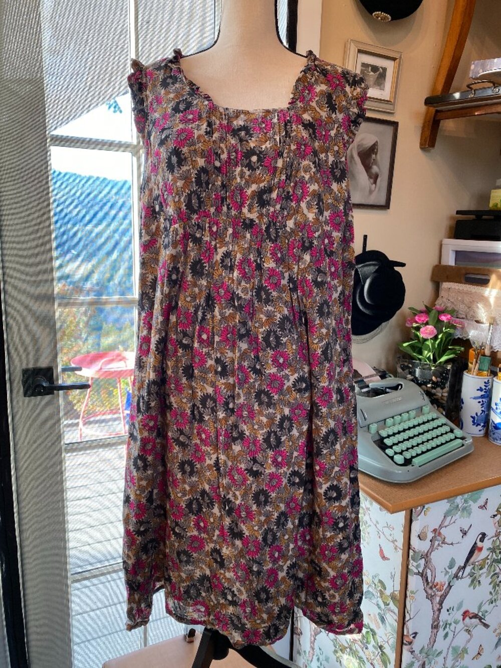 Old Navy Maternity Floral Sleeveless Babydoll Dress XL